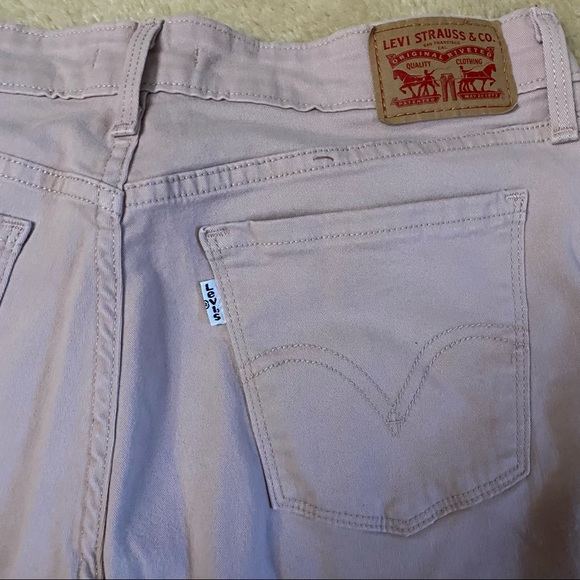 Dusty pink Levi Straight leg jeans - Picture 4 of 6